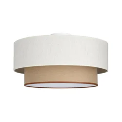 Plafonska lampa NATIA 1xE27/60W/230V prečnik 45 cm bela/smeđa