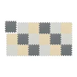 Northix Puzzle igralna podloga EVA pena 3 barve nedrseča