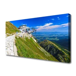 tulup.si Slika na platnu Mountain landscape pot 140x70 cm