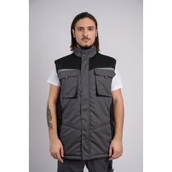 Laki Industry premium Radni prsluk Sivo-crni