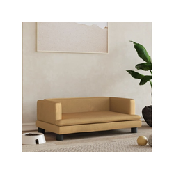 Krevet za pse smeđi 80 x 45 x 30 cm baršunasti