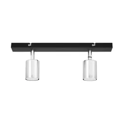 LED spot svetlo TUNE 2xGU10/4,8W/230V matni hrom/crna