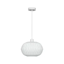 Luster na sajli CARSON 1xE27/40W/230V bela