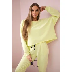 Set 2-piece sweatshirt + trousers yellow