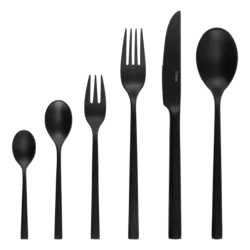 Set pribora 36 kos — Living PVD mat črna - 133840