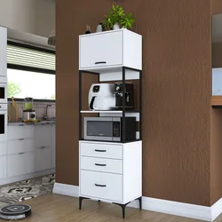 Hanah Home Višenamenska komoda JE135-3101, 60 x40 x198.6 cm, Bela
