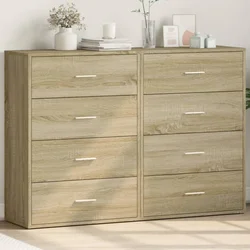 Komoda 2 kom boja hrasta sonome 60x31x84 cm konstruiranog drva