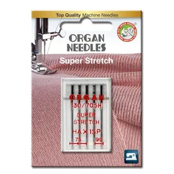 ORGAN Igle za šivaće mašine Super stretch, veličina 75-90, 5 komada