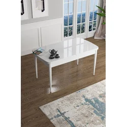Hanah Home Trpezarijski sto Han, 114x78x70 cm, Beli
