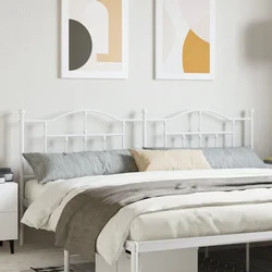 Vidaxl vidaXL Kovinsko vzglavje postelje belo 193 cm