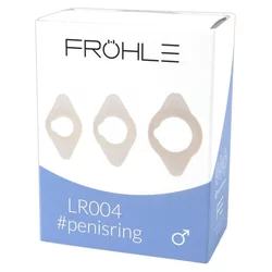 Frohle LR004 Set prstenova za penis, Silikonski, 3 komada