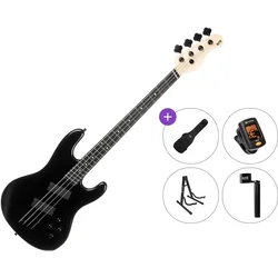 PSD Guitars PMB-100F Standard SET Dark Night Black Multiscale Bass Guitar