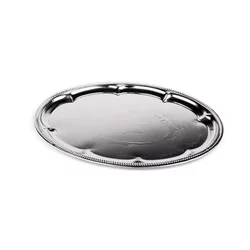 APS Servirni pladenj / 46x34cm / srebrn / party