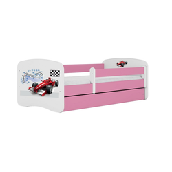MID.YOU Otroška Postelja Babydreams, Bela, Roza, 80x160cm