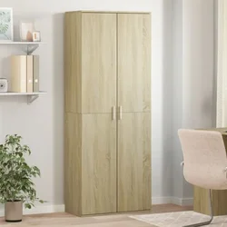 Visoka komoda hrasta sonome 70x35x180 cm od konstruiranog drva