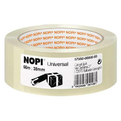 Nopi Univerzalna ljepljiva traka za pakiranje Nopi® (D x Š) 66 m x 38 mm prozirna sadržaj: 1 kolut