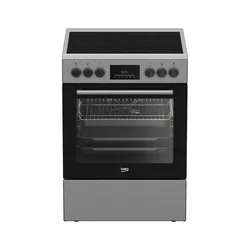 Beko Električni šporet FBM67320XS, 4 gejne zone, 72l rerna, Sivi