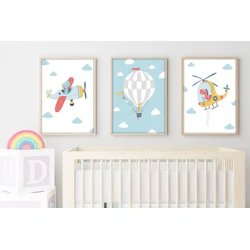 Wallity Uramljena slika Huhu191, 50x70 cm , 3 dela