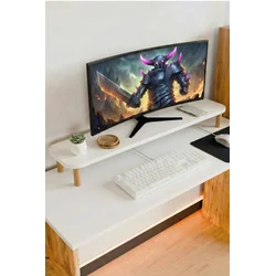 Hanah Home Postolje za monitor, Belo