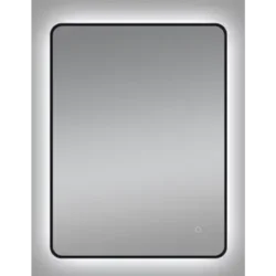 Ceramica lux Ogledalo alu-ram 50x70, matt black, touch-dimer pozadinski - CL33 300012