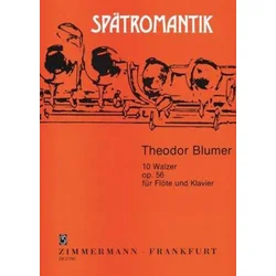 BLUMER:10 WALZER OP.56 FLOTE UND KLAVIER