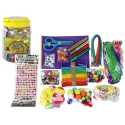 Kreativni umetniški set v DIY kozarcu