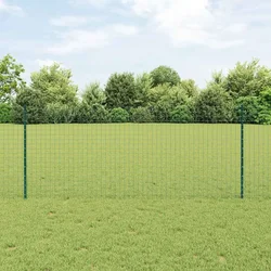 Stup za ogradu 22 pcs Zelena 140 cm Čelik