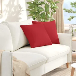 Jastučići za sofu 2 pcs Crvena 45 x 45 cm tkanina