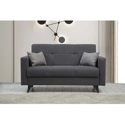 ATELIER DEL SOFA Sofa dvosed Polya Dark Grey
