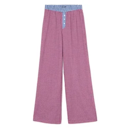 Cropp - Karirane pantalone - Crvena