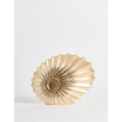 Aberto Design Dekorativna figura Školjka, 8x24x26cm, Zlatne boje