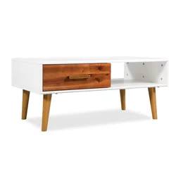 Stolić za kavu 90 x 50 x 40 cm od masivnog bagremovog drva