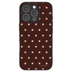 ULTIMATE CASE za Apple iPhone 16 Pro - Peach Dots & Chocolate