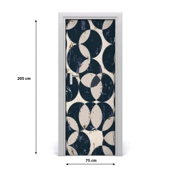 tulup.si Tapete na vratih Geometrijsko ozadje 75x205 cm