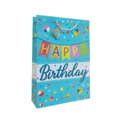 Jumbo Ukrasna kesa Happy Birthday, Plava