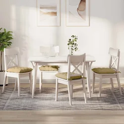 Jastučići za sjedenje 4 pcs Siva zelena 40 x 40 x 6 cm