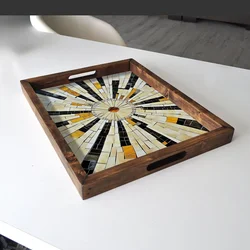 Aberto Design Poslužavnik REF008 48 x 38 x 4 cm, Šareni