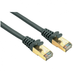 RJ45 mrežni kabel CAT 5e S/STP [1x RJ45 utikač - 1x RJ45 utikač] 7.50 m sivi, zaštićeni