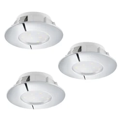 Eglo 95808 - Komplet 3x LED ugradnih stropnih svetala PINEDA LED/6W/230V