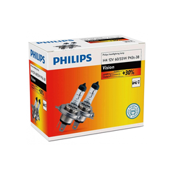 SET 2x Auto žarulja Philips VISION 12342PRC2 H4 P43t-38/60W/55W/12V