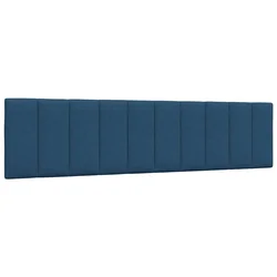 Vidaxl Vzglavna stranica modra 200 cm blago