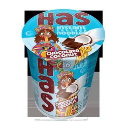 HAS NOODLE Nudle u čaši, Čokolada i kokos, 8 komada