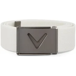 Callaway V-Logo Web Belt Bright White OS