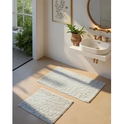 Lessentiel Maison Set prostirki za kupatilo Rabbit, 2 dela, Siva