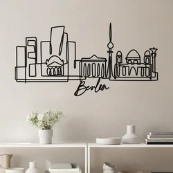 Wallity Zidna dekoracija Berlin, 120x60x1.5 cm 2 mm, Crna
