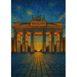 Berlinski plakat v stilu Van Gogha 50x70 cm