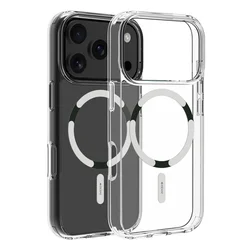 Dviced MagSafe iPhone 17 Pro maska providna, bela