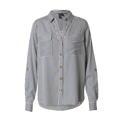 VERO MODA Bluza VMBumpy  črna / bela