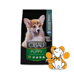 CIBAU Puppy Medium 12kg, Suva Hrana za Razvoj Mišićne Mase Štenaca