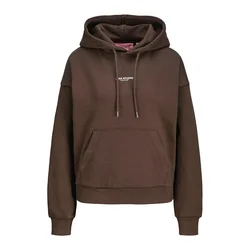JJXX Majica JXStudio Vesterbro  temno rjava / bela
